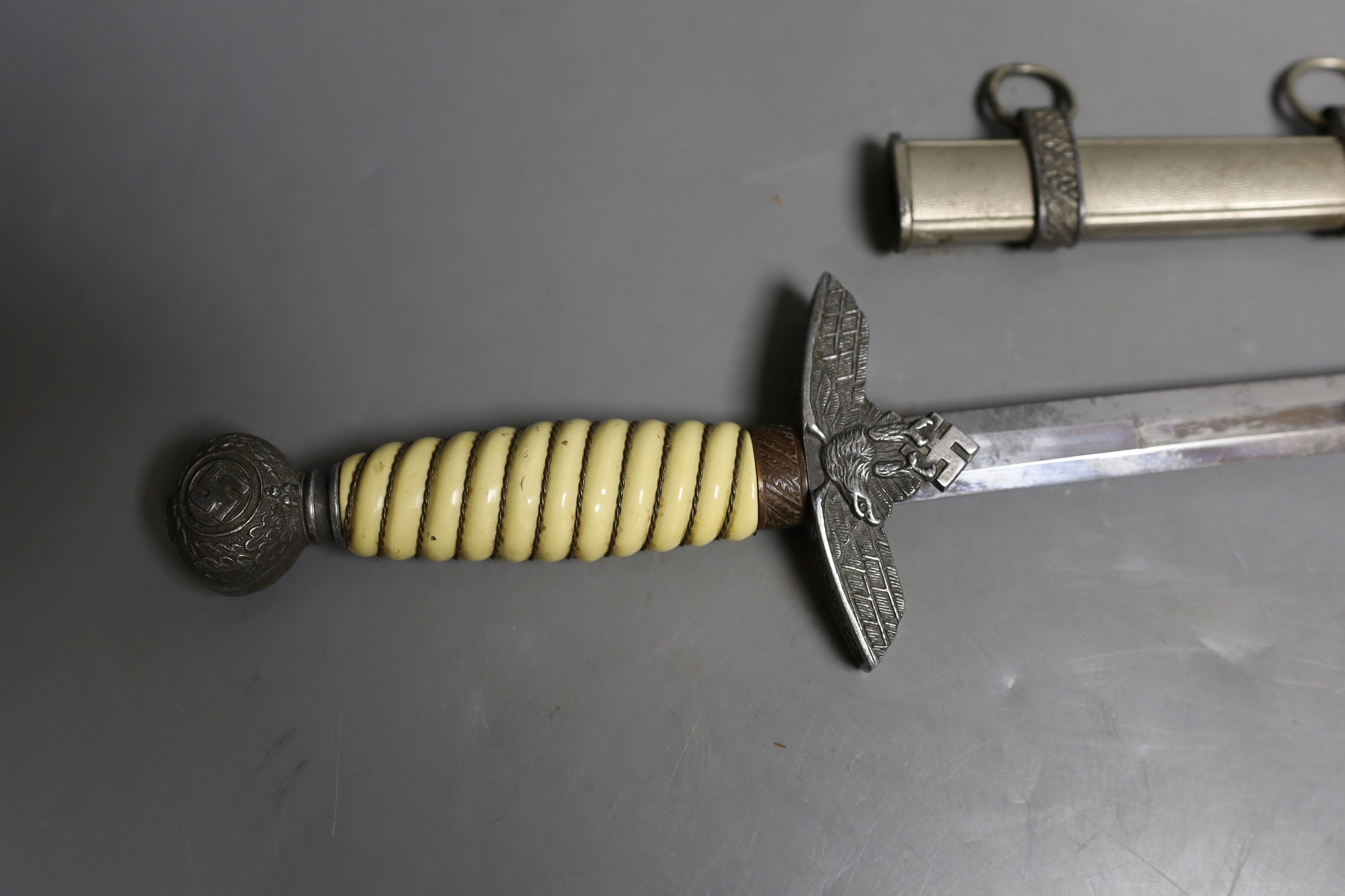 An original Italian officer's dagger MVSN, no maker, 43 cms long.